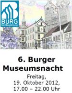 Flyer zur sechsten Museumsnacht in Burg