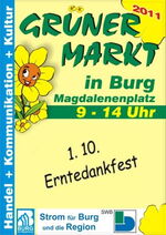 „Grüner Markt“ unter dem Motto „Erntedankfest“